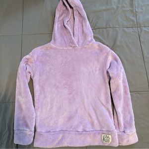 Lucky Brand purple plush pullover hoodie size 7/8